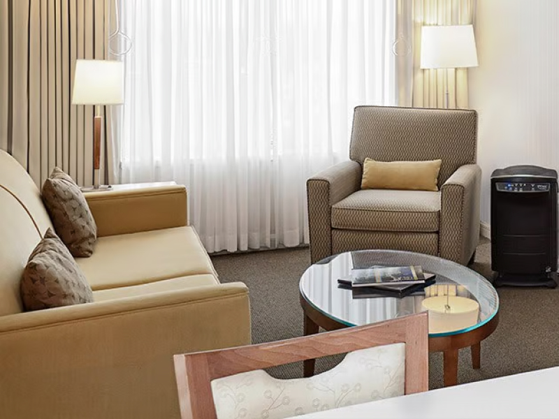Deluxe Amenities In King Suite at InterContinental Suites Hotel, Cleveland