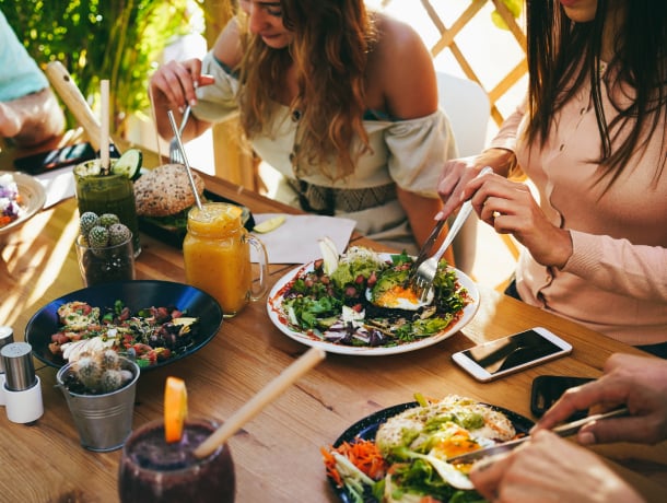 Enjoy Food With Friends at C2 Patio of InterContinental Suites Hotel, Cleveland