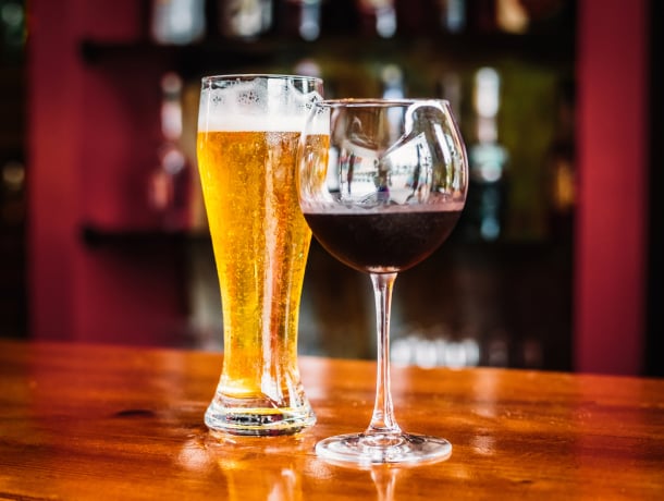 Variety Of Drinks at C2 Bar and Lounge InterContinental Suites Hotel, Cleveland