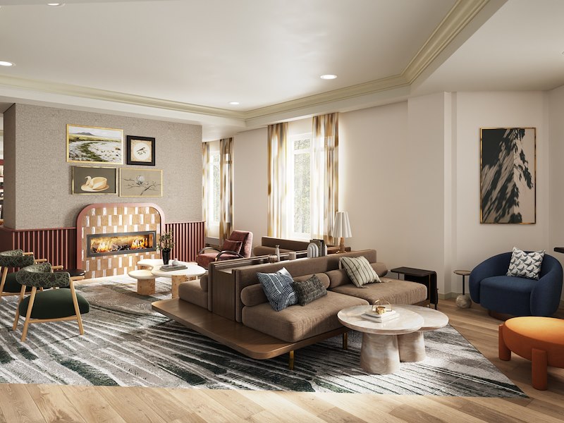 Lobby Entry Lounge at InterContinental Suites Hotel, Cleveland